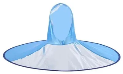 Produktbild von Pronett XJ5376 Regenhaube mit Schirm für Angler, blau
