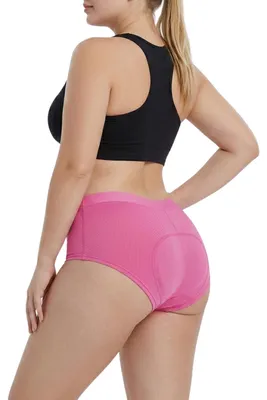 Productafbeelding van RAMBUX Fietsonderbroek Dames met Zeem Roze – 3D zeem, ademend en lichtgewicht, voor MTB, racefiets en e-bike – Maat L