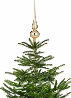 Produktbild von Christbaumspitze 26cm Brokatgold Glanz