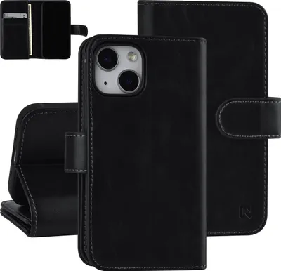 Produktbild von UNIQ Accessory Book type case iPhone 13 Mini - Card holder 6x - Magnetic closure - Black
