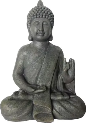 Produktbild von Buddha-Statue, 52 cm, wetterfestes Polyresin, Steinoptik