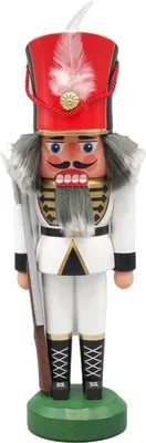 Produktbild von Nussknacker Soldat weiß Höhe 26cm NEU