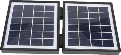 Obrázek produktu pro 10W přenosná solární nabíječka se 2 DC porty IP65 Vodotěsnost Monokrystalický křemíkový skládací solární panel pro pěší turistiku Kempování Rybaření černá