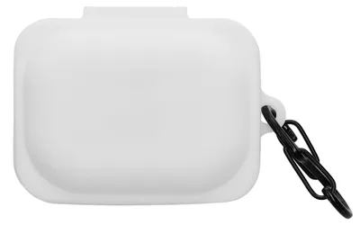 Produktbild von kwmobile Schutzhülle für CMF by Nothing Nothing Ear (a) Hülle - TPU Silikon Case für Kopfhörer Ladecase - stoßfestes Cover mit Karabiner - Weiß