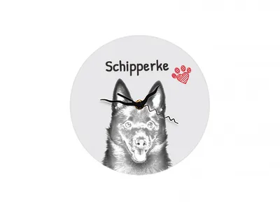 Image de Schipperke horloge avec photo de chien Art-Dog