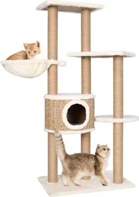 Produktbild von Katzenmöbel mit Kratzsäulen und Katzenhöhle - Spiel- und Entspannungsort für Katzen