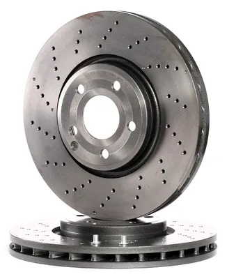 Produktbild von 2x BREMBO 09.B742.51 Bremsscheibe Vorderachse