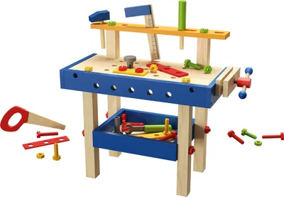 Produktbild von Kidland Kinder Werkbank - 43-teilig mit Zubehör Holz