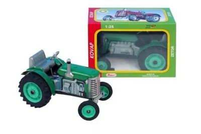 Obrázok produktu pre Traktor Zetor zelený na kľúči kov 14cm 1:25 Kovap