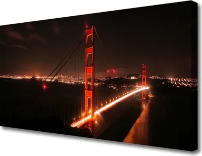 Produktbild von Tulup Leinwand-Bilder 100x50 Wandbild Canvas Kunstdruck Brücke Architektur