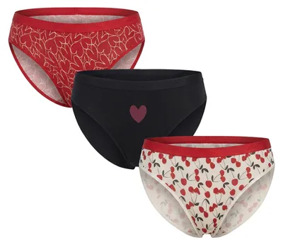 Immagine prodotto di Confezione da 3 slip da donna in cotone elasticizzato con tasche, modello D4C17