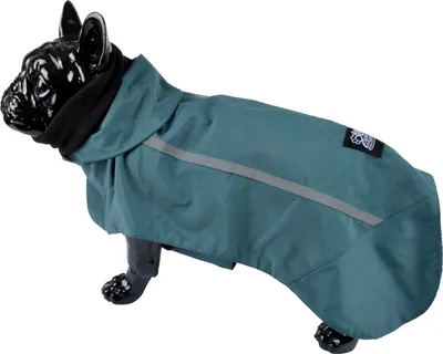 Produktbild von Hunde Regenjacke Winterjacke Hundemantel Hundebekleidung Fleece Jacke petrol, Größe:L