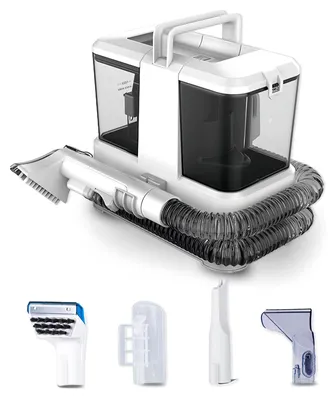 Immagine prodotto di Pulitore per tappeti e imbottiti - Pulitore portatile per macchie - Aspirapolvere lavante per divani e tappeti - 400 W - Bianco