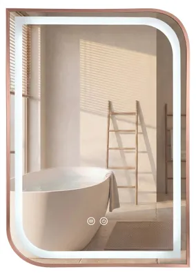 Produktbild von Spiegel Rea Zone 70X50 Led Gebürstetes Roségold