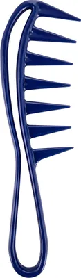 Produktbild von Ponik’s - Kamm mit Breiten Zinken, Antistatischer Haarkamm, Kunststoffkamm, Frisierkamm Profi, für Alle Haarlängen, Entwirrkamm, Blau