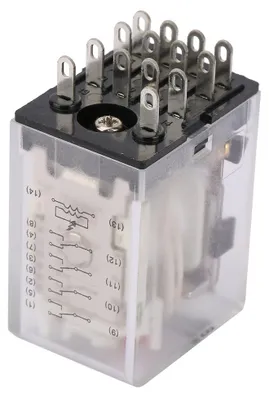 Obrázok produktu pre BEMM4C 14-pinový 5-A mini výkonový medzirelej, elektromagnetický (110 VAC)