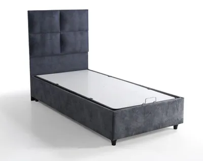 Produktbild von Bett Design Betten Luxus Stoff Polster Schlafzimmer Möbel 90x190 Modern