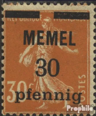 Produktbild von Briefmarken Memelgebiet 1920 Mi 21y mit Falz Aufdruckausgabe