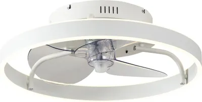 Produktbild von DeckenventilaTor Weiß 50cm inkl  LED Dimmbar mit Fernbedienung Maddy