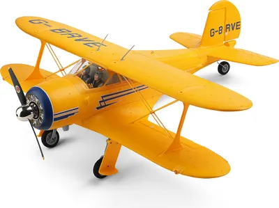 Obrázok produktu pre XK A300-Beech D17S 550mm rozpätie 2,4 GHz 4CH 3D/6G systém EPP Pevné krídlo RC lietadlo dvojplošník RTF verzia, žltá