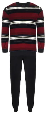 Produktbild von Herren FROTTEE Pyjama Schlafanzug mit Bündchen - auch in Übergrössen - 291 101 93 001 ; schwarz , 58