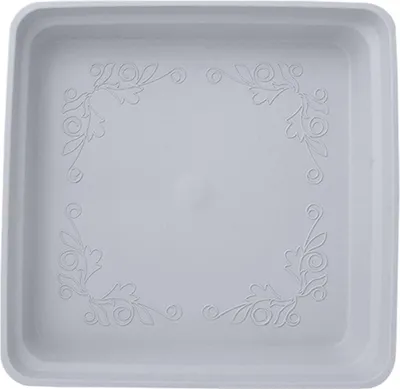 Produktbild von Pflanzenuntersetzer, quadratisch, Tropfschale aus hochdichtem Kunststoff, für Innen- und Außenbereich, Gartentöpfe, Untersetzer zur Verhinderung von Überwässerung