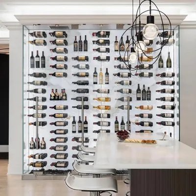 Image de Armoire à vin Casier à bouteilles Meuble à vin Archives à vin Porte-vin