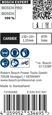 Productafbeelding van EXPERT S957CHM Zaagblad voor voertuigredding, set van 10 stuks.