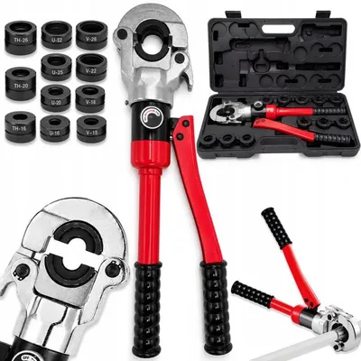 Obrázok produktu pre Hydraulické lisovacie kliešte na viacvrstvové rúry 16–32 mm, 4 čeľuste TH