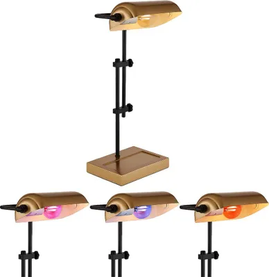 Produktbild von RGB LED Tischleuchte, schwarz, gold, verstellbar, App Steuerung