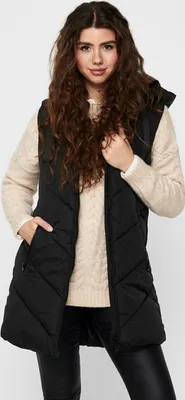 Produktbild von JDY Damen Winter Steppweste SKYLAR Lange Ärmellose Puffer Winter Jacke | M
