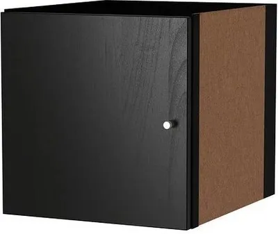 Produktbild von Ikea KALLAX Einsatz mit Tür schwarzbraun