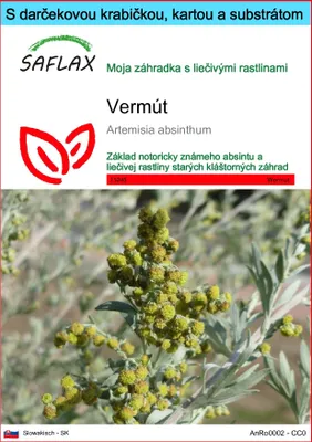 Obrázok produktu pre SAFLAX Darčeková sada - vermút - Artemisia absinthum - 500 Semená - S darčekovou krabičkou, prepravným štítkom, darčekovou kartou a pestovateľským médiom