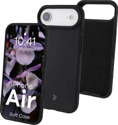 Produktbild von Silikon Handyhülle für iPhone Air, Bizon Soft Case, Schwarz