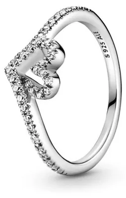 Produktbild von PANDORA Wishbone Ring für Damen aus 925er Silber mit Zirkonia