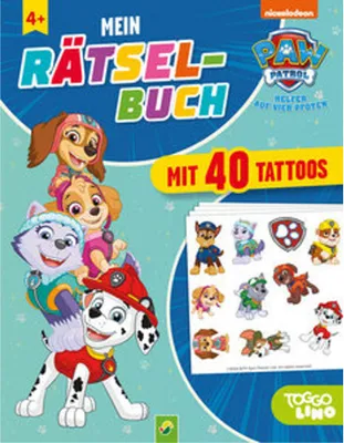Obrázek produktu pro PAW Patrol Mein Rätselbuch mit 40 Tattoos