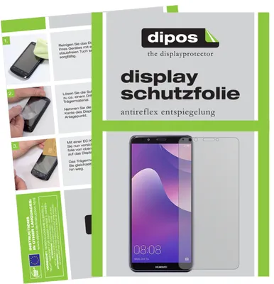 Produktbild von 2x Schutzfolie für Huawei Y7 (2018) matt Displayschutzfolie Folie Display Schutz