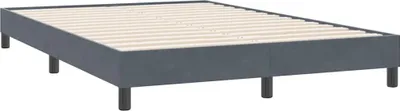 Productafbeelding van vidaXL Bedframe zonder matras, donkergrijs, 160x220 cm, fluweel