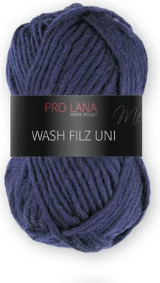 Produktbild von Pro Lana Wash Filz Uni 50g (150) dunkeblau