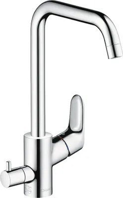 Produktbild von Hansgrohe Focus Spültischmischer Chrom hoher Schwenkauslauf und Geräteabsperrventil