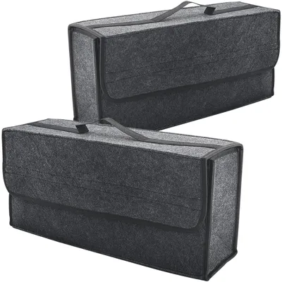 Zdjęcie produktu dla Organizer do bagażnika - Składany - Antypoślizgowy - 50 x 17 x 23 cm - Z pokrywą - Do samochodu