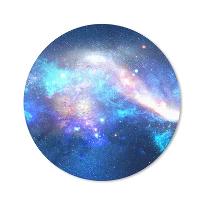 Produktbild von MuchoWow® Mauspad Mousepad Blau - Sterne - Weltraum 50x50 cm - Mousepads - Maus Mat - Pad - Mausunterlage - Vinyl