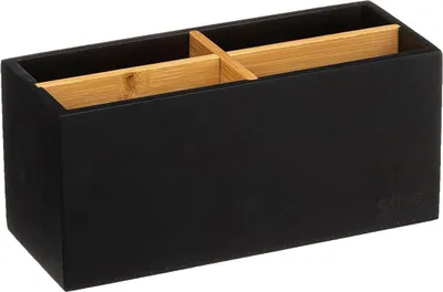 Immagine prodotto di Portaoggetti da bagno 4 scomparti - bambù nero