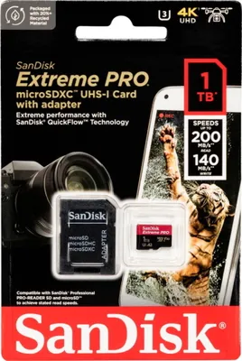 Produktbild von SanDisk SD MicroSD Card 1TB Extreme Pro SDXC inkl. Adapt
