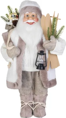 Immagine prodotto di Decorazione MagicHome Natale, Babbo Natale, tessile, grigio, 16x26x45 cm