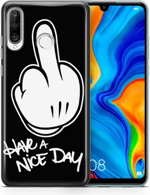 Produktbild von Handyhülle für Huawei Xiaomi Schutz Case Cover Bumper Etuis Schale Ultra Dünn, Modell:Huawei Mate 30 Pro, Motiv auswählen:Have a nice Day