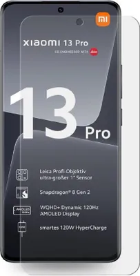 Produktbild von 3x Panzerfolie für Xiaomi 13 Pro FULL CURVED Displayschutz Schutzfolie KLAR/ ANTI-SHOCK/ ANTI-KRATZ/ ANTI-BRUCH/ ANTI-SCHMUTZ