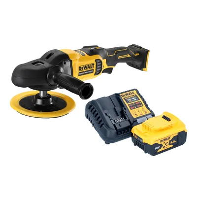 Produktbild von DeWalt DCM 849 P1 Akku Exzenter Poliermaschine 18 V 180 mm Brushless + 1x Akku 5,0 Ah + Ladegerät