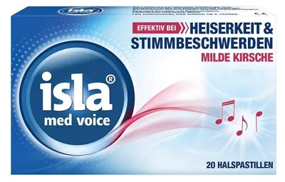 Produktbild von isla med voice Halspastillen milde Kirsche, 20 Stück