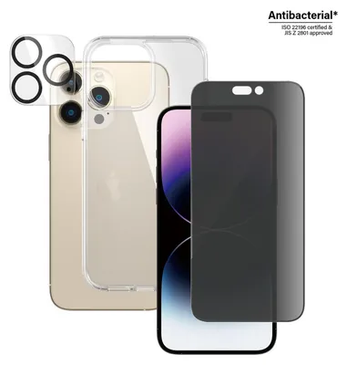 Produktbild von 3-in-1 Privacy Protection Pack iPhone 14 Pro Max (B0404+P2786)